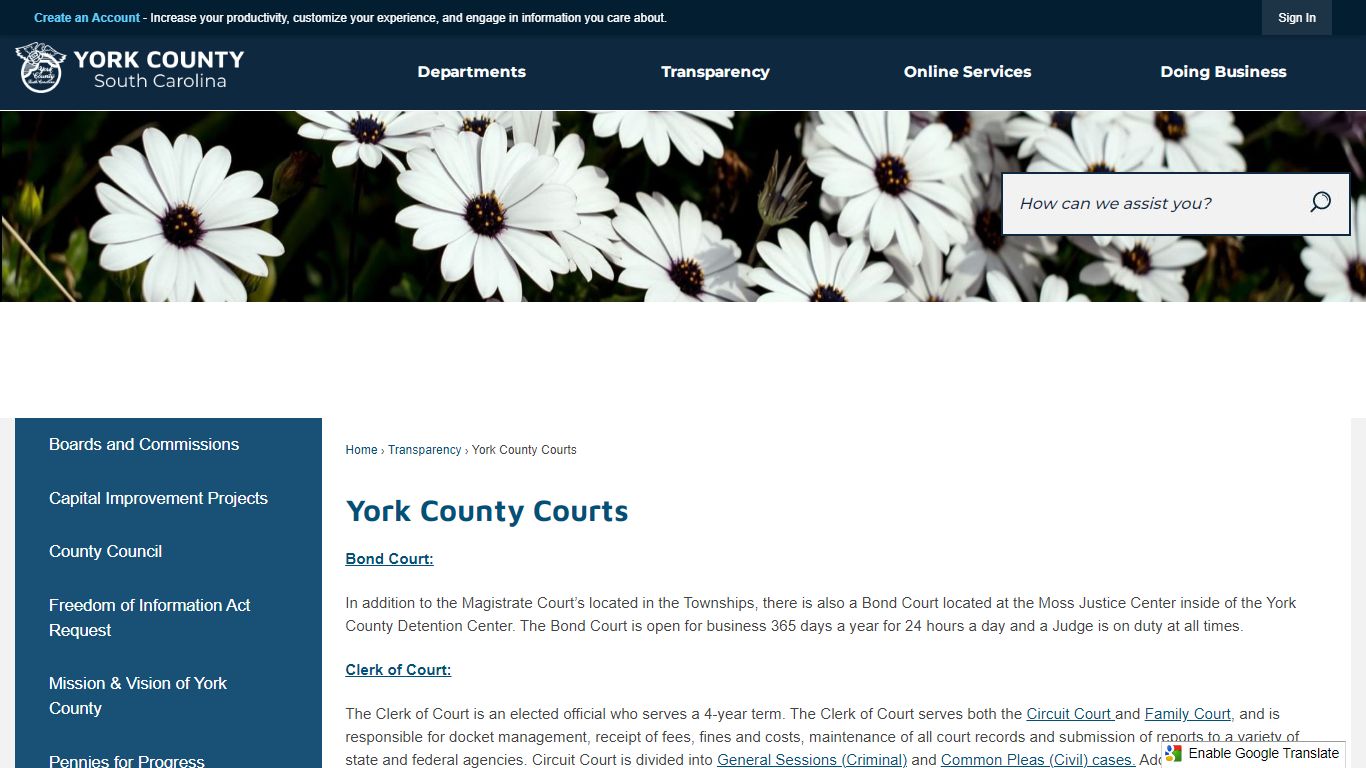 York County Courts | York, SC