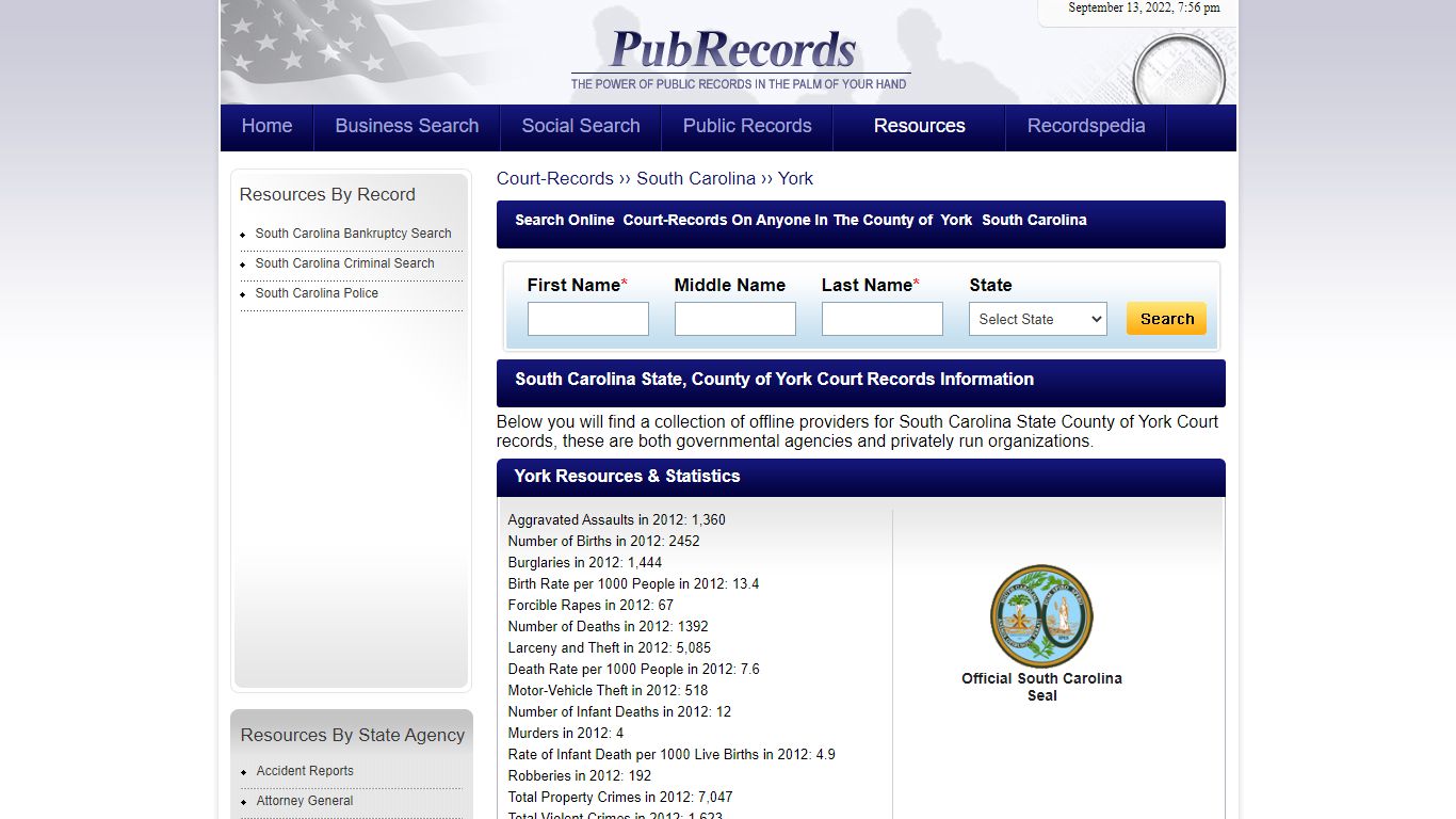 York County, South Carolina Court Records